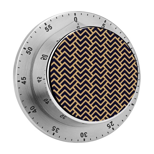 yanfind Timer Row Simplicity Weaving Interlocked Seamless Retro Gold Elegance Layered Slanted Curve USA 60 Minutes Mechanical Visual Timer