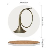 yanfind Ceramic Coasters (round) Trumpet Sounds Metal Golden Brass Family Game Intellectual Educational Game Jigsaw Puzzle Toy Set