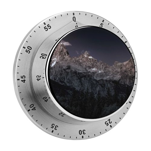 yanfind Timer Collins Black Dark Grand Teton National Park Early Morning  Range USA 60 Minutes Mechanical Visual Timer