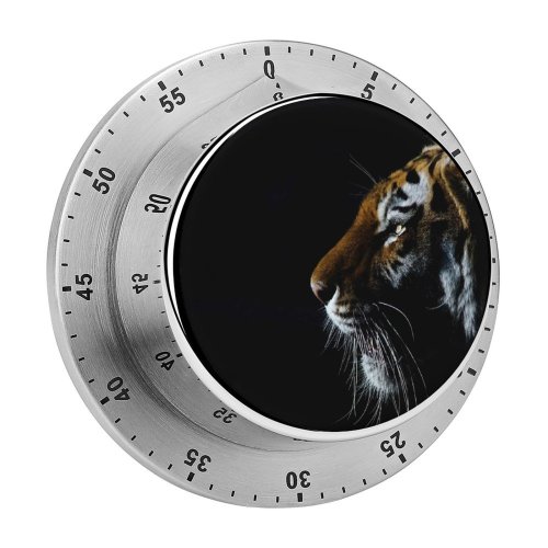 yanfind Timer Dark  Closeup Big Cat 60 Minutes Mechanical Visual Timer