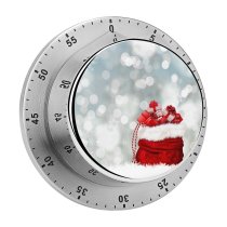 yanfind Timer Celebrations Christmas Gifts Santa's Bag Presents Bokeh Lights Eve Xmas 60 Minutes Mechanical Visual Timer