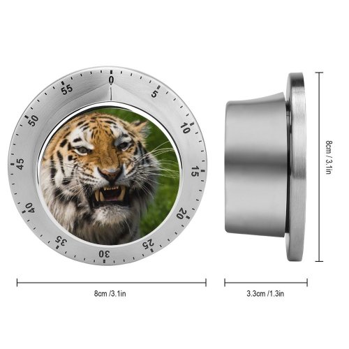 yanfind Timer  Face Closeup Big Cat Wildlife 60 Minutes Mechanical Visual Timer
