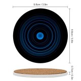 yanfind Ceramic Coasters (round) Abstract Dark Circles Illusion Spiral Rings Family Game Intellectual Educational Game Jigsaw Puzzle Toy Set