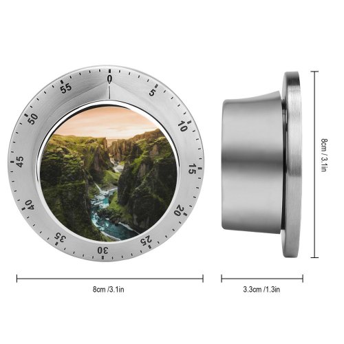 yanfind Timer Benjamin Suter Mountains Cliffs River Daytime Aerial Iceland 60 Minutes Mechanical Visual Timer