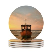 yanfind Ceramic Coasters (round) Space Structure Sea Anchored Taken Over Built Outdoors Beach Device Horizon Romantic Family Game Intellectual Educational Game Jigsaw Puzzle Toy Set