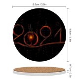yanfind Ceramic Coasters (round) Dark Celebrations Year Happy Fire Family Game Intellectual Educational Game Jigsaw Puzzle Toy Set