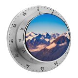 yanfind Timer Olivier Miche Swiss Alps Mountains  Peaks Switzerland 60 Minutes Mechanical Visual Timer