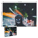 yanfind Picture Puzzle Persons Neon Hoodie Anonymous Family Game Intellectual Educational Game Jigsaw Puzzle Toy Set