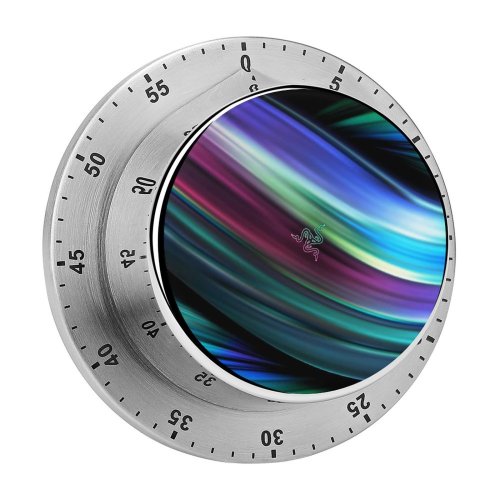 yanfind Timer Technology Razer Swirls Abstract Twisted Colorful 60 Minutes Mechanical Visual Timer