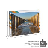 yanfind Picture Puzzle Carsten Heyer Breskens Beach  Netherlands Breakwaters Sea Ocean  Seascape Woods Family Game Intellectual Educational Game Jigsaw Puzzle Toy Set
