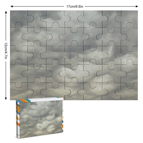 yanfind Picture Puzzle Clouds Grey Sky Space Storm  Cloud Daytime Cumulus Atmospheric Atmosphere Meteorological Family Game Intellectual Educational Game Jigsaw Puzzle Toy Set