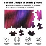 yanfind Picture Puzzle Abstract Purple Decoration Creative Family Game Intellectual Educational Game Jigsaw Puzzle Toy Set