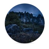 yanfind Ceramic Coasters (round) Cliff Night Rocks Piopio Zealand Family Game Intellectual Educational Game Jigsaw Puzzle Toy Set