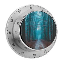 yanfind Timer Fall Foliage Bare Trees Path Forest Morning Scenic Atmosphere 60 Minutes Mechanical Visual Timer