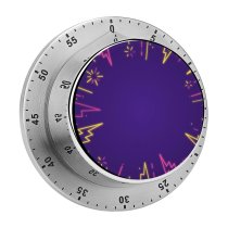 yanfind Timer Glowing Social Excitement Neon Vegas Taking  Party Lighting  Vibrant Art 60 Minutes Mechanical Visual Timer