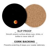 yanfind Ceramic Coasters (round) Black Dark Blood  Lunar  Starry Sky Astronomy Family Game Intellectual Educational Game Jigsaw Puzzle Toy Set