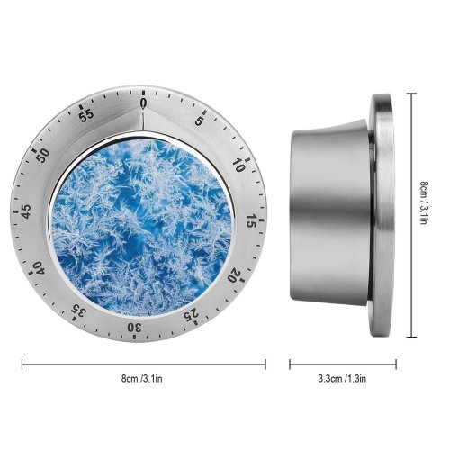 yanfind Timer Crystal Winter Frozen Temperature Frost Outdoors  Window 60 Minutes Mechanical Visual Timer