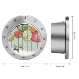yanfind Timer Christmas Snow Rural Tree Running Landscape Winter Fashioned Temperature Forest Frozen Scenery 60 Minutes Mechanical Visual Timer
