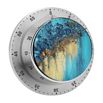 yanfind Timer Sand Art Colorful  Golden 60 Minutes Mechanical Visual Timer