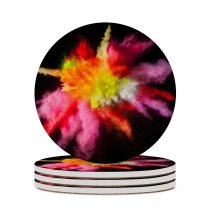 yanfind Ceramic Coasters (round) Burst  Colorful MacOS Sierra Family Game Intellectual Educational Game Jigsaw Puzzle Toy Set