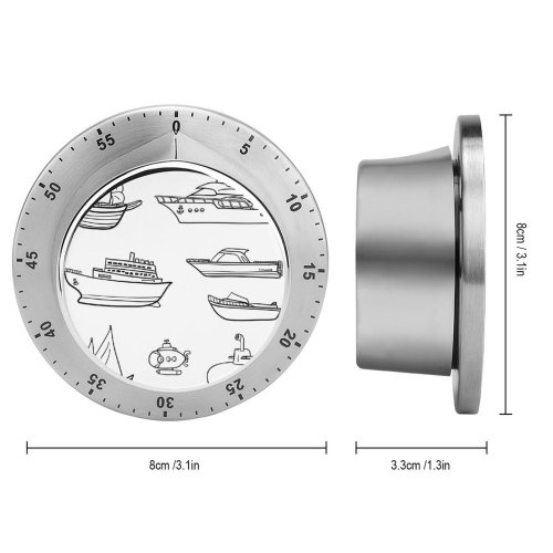 yanfind Timer Public Landscape Train Training Art Motorcycle Vehicle Freight Motion Submarine Cycling Cultures 60 Minutes Mechanical Visual Timer