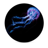 yanfind Ceramic Coasters (round) Collins Black Dark Jellyfish Aquarium Glowing AMOLED Underwater Family Game Intellectual Educational Game Jigsaw Puzzle Toy Set