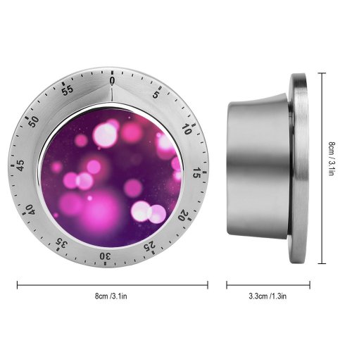 yanfind Timer Abstract Bokeh Purple Sparkles 60 Minutes Mechanical Visual Timer