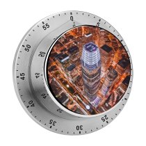 yanfind Timer Denys Nevozhai Tallest   Francisco Aerial Cityscape Lights Night Time 60 Minutes Mechanical Visual Timer