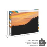 yanfind Picture Puzzle  Lake Sunset Golden Sky Afterglow Morning Reflection Horizon Evening Natural Landscape Family Game Intellectual Educational Game Jigsaw Puzzle Toy Set