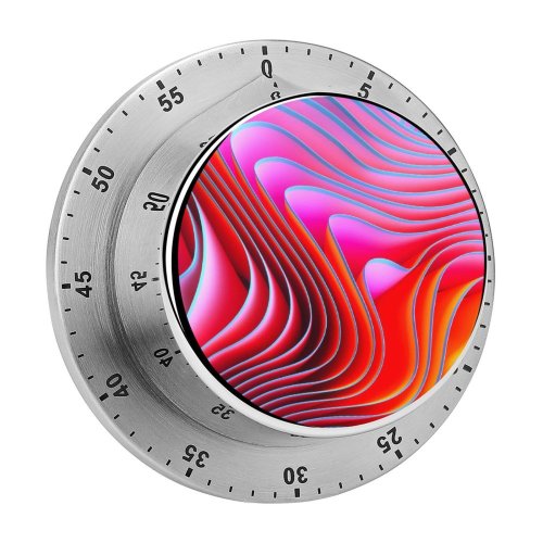 yanfind Timer  Weinkle Abstract Twirls Colorful Spectrum Abstract 60 Minutes Mechanical Visual Timer