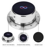 yanfind Timer Black Dark Infinity  Night Sky Dark Illuminated Glowing 60 Minutes Mechanical Visual Timer