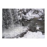 yanfind Picture Puzzle Waterfall Winter  Snow Resources  Watercourse Geological Rapid Freezing River Family Game Intellectual Educational Game Jigsaw Puzzle Toy Set