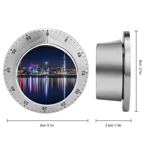 yanfind Timer Auckland Cityscape Night City Lights Reflection Urban Zealand 60 Minutes Mechanical Visual Timer