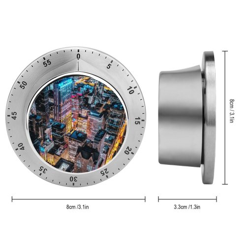 yanfind Timer Benjamin Suter Chicago Skyscrapers Cityscape Night City Lights Aerial Willis  Illinois 60 Minutes Mechanical Visual Timer