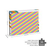 yanfind Picture Puzzle Rainbow Stripes Abstract Art Cartoon Christmas Colorful Concept Creative Cute Decoration Decorative Family Game Intellectual Educational Game Jigsaw Puzzle Toy Set