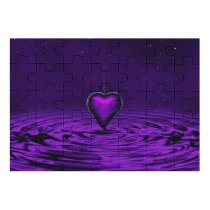 yanfind Picture Puzzle Dorothe Love Purple Heart   Chain Family Game Intellectual Educational Game Jigsaw Puzzle Toy Set