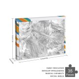 yanfind Picture Puzzle Strokes Media Gel Artistic Texture Brush Heavy Art Family Game Intellectual Educational Game Jigsaw Puzzle Toy Set