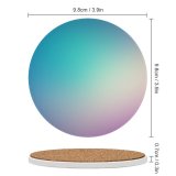 yanfind Ceramic Coasters (round) Gradients Colorful Family Game Intellectual Educational Game Jigsaw Puzzle Toy Set