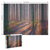 yanfind Picture Puzzle Hmetosche Autumn Forest Fallen Leaves Fog  Light Trees Woods Family Game Intellectual Educational Game Jigsaw Puzzle Toy Set
