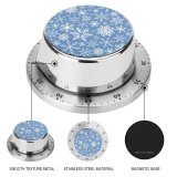 yanfind Timer Design Seamless Snow  Abstract Ornament Season Snowflake  Temperature Winter Decoration 60 Minutes Mechanical Visual Timer