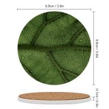 yanfind Ceramic Coasters (round) Clay Banks Leaf Veins Drops Macro Closeup Family Game Intellectual Educational Game Jigsaw Puzzle Toy Set