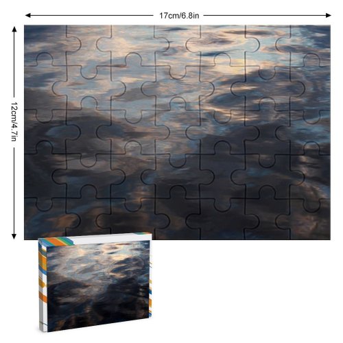 yanfind Picture Puzzle Abstract Reflections  Ripples Liquid Dark Texture Shining Sunlight Motion  Backdrop Family Game Intellectual Educational Game Jigsaw Puzzle Toy Set