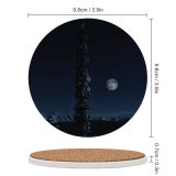 yanfind Ceramic Coasters (round) Images Space Night Building Outer Astronomy Wallpapers Architecture Outdoors Free Spire Pictures Family Game Intellectual Educational Game Jigsaw Puzzle Toy Set