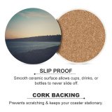 yanfind Ceramic Coasters (round) City Sky Sunlight Destinations Promenade Waterfront Sunset Gulf Sea Outdoors Cloud Architecture Family Game Intellectual Educational Game Jigsaw Puzzle Toy Set