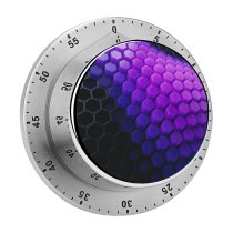yanfind Timer Dante Metaphor Abstract Hexagons Patterns Violet Blocks 60 Minutes Mechanical Visual Timer