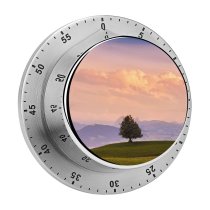 yanfind Timer Dominic Kamp Solitude Tree Meadow Landscape Cloudy Sky Mountains 60 Minutes Mechanical Visual Timer