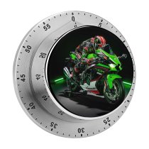 yanfind Timer Bikes Kawasaki Ninja ZX R Sports Biker 60 Minutes Mechanical Visual Timer