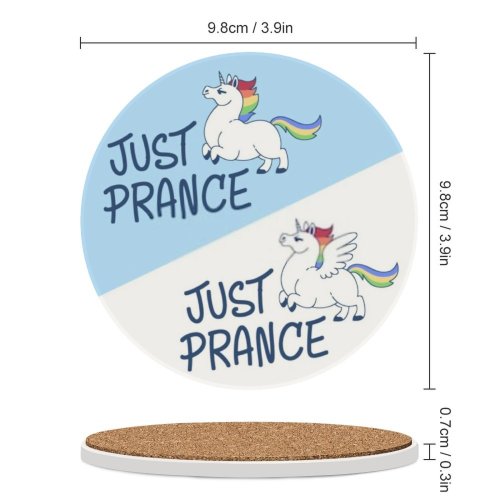 yanfind Ceramic Coasters (round) Chubby Winged Rainbow Fantasy Lgbtq Lgbtq+ Pony Phrase Acceptance Children Prance Fairytale Family Game Intellectual Educational Game Jigsaw Puzzle Toy Set