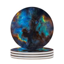 yanfind Ceramic Coasters (round) Space Pelican Nebula Cygnus Galaxy Astronomy Family Game Intellectual Educational Game Jigsaw Puzzle Toy Set