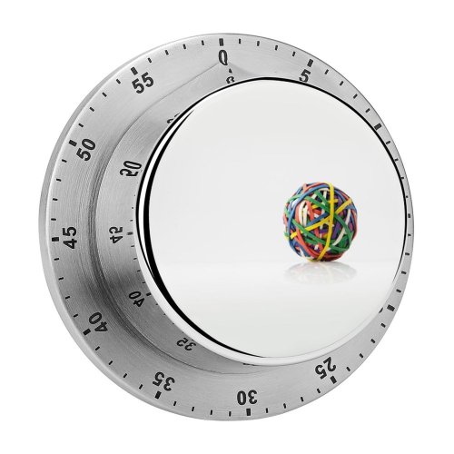 yanfind Timer Space Studio Rubber Band Shot Fun Still Stationary Flexibility  UK Creativity 60 Minutes Mechanical Visual Timer